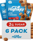 HighKey Sugar Free Peanut Butter Cookies  Keto Snack Low Carb Snacks Gluten Free Cookies Healthy Snacks Diabetic Desserts 20oz 6pack