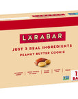 LÄRABAR Peanut Butter Cookie, Gluten Free Vegan Fruit & Nut Bars, 12 ct