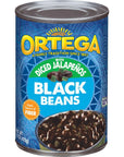 Ortega Black Beans With Diced Jalapenos 15 Ounce