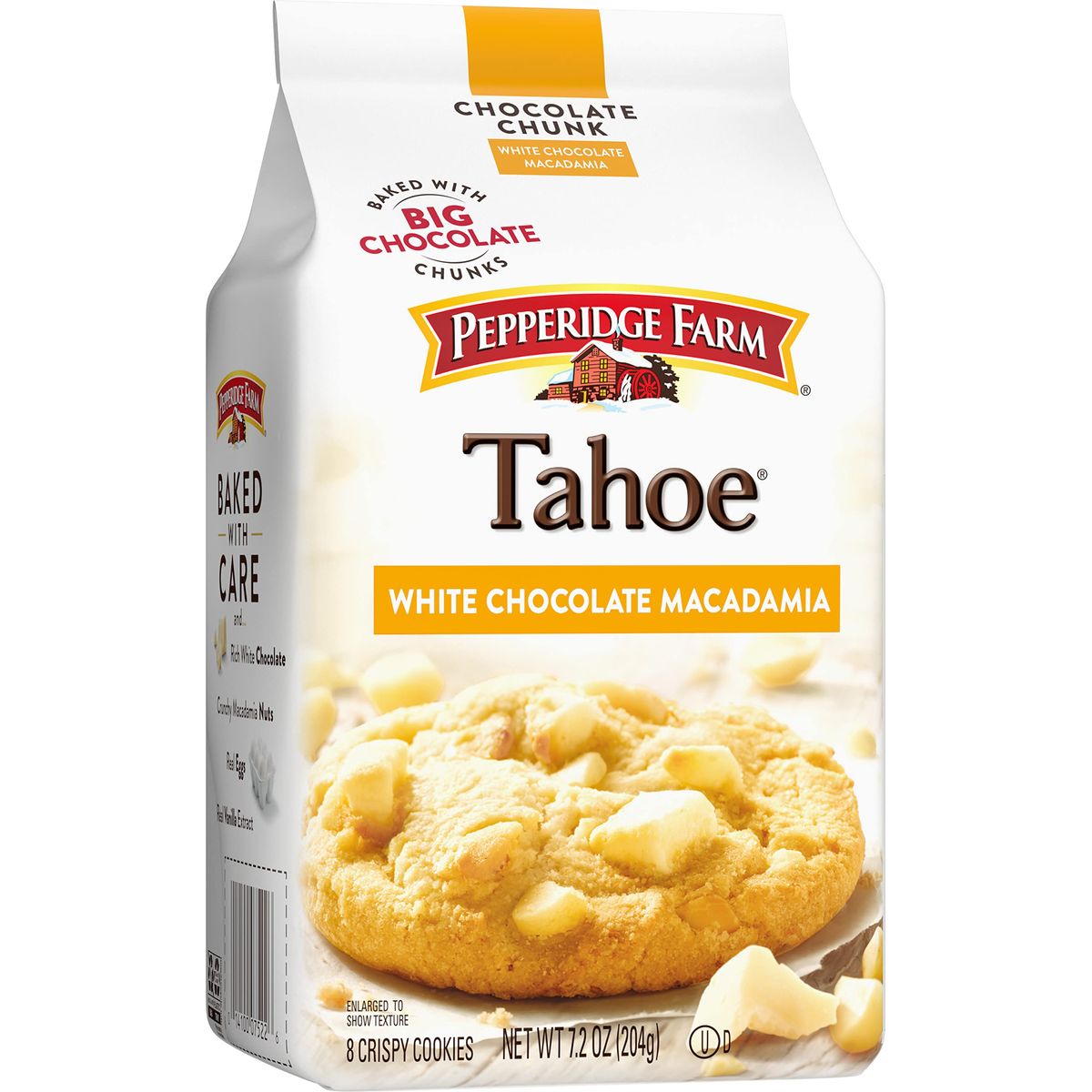 Pepperidge Farm Tahoe Crispy White Chocolate Macadamia Nut Cookies 72 OZ Bag 8 Cookies