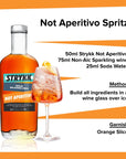 STRYKK NOT APERITIVO  Zero Proof Non Alcoholic Spirit Alternative With Sundrenched Oranges Herbs Roots and Spices  All Natural No Sugar Fat Carbs or Artificial Flavors 700ml