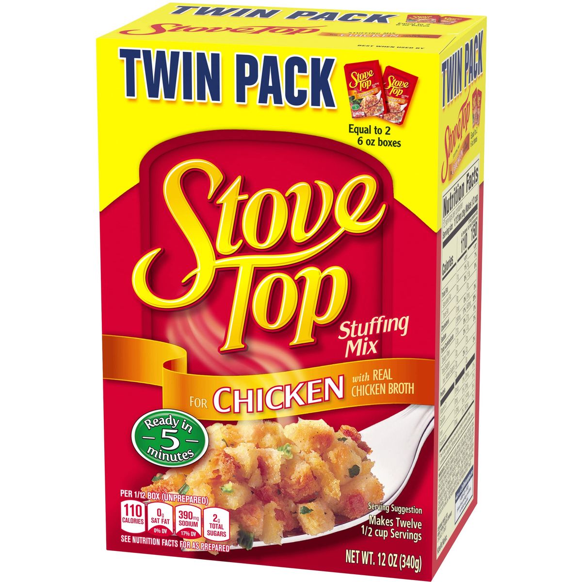 Stove Top Stuffing Mix Chicken 12 Ounce Box