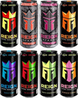 Reign Total Body Fuel, 8 Flavor Variety Pack - 16oz (Pack of 8)