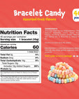 Funtasty Candy Bracelets  Party Favors  Fruit Flavors Individually Wrapped Stretchable 21Ounce Bag 40 Count