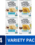 Good Thins Rice  Corn Snacks Gluten Free Crackers Variety Pack 4 Boxes