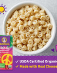 Annies Organic Macaroni and Cheese Dinner Peace Pasta  Parmesan 6 oz Pack of 12