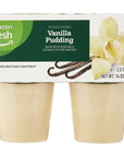 Amazon Fresh Vanilla Pudding Cups 4 Count