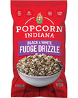 Popcorn Indiana Drizzlecorn Black  White 6 Ounce Bag Pack of 6