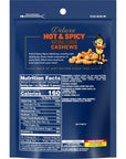 PLANTERS Deluxe Hot N Spicy Cashews 6 oz 8pack