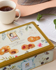 Pasticceria Matilde Vicenzi 5 OClock Tea Time Cookie Assortment Gift Tin Variety of Butter Flaky Pastries Chocolate  Vanilla Creme Filled Gourmet Cookies Bakery Snacks Made in Italy 375g