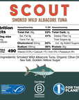 SCOUT Smoked Wild Tuna in Olive Oil  MSC Certified Responsibly Sourced Seafood Tin  Smoked Wild Albacore Tuna in BPAFree Recyclable Cans Pack of 1 x 150g tin