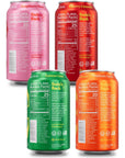 POPPI Sparkling Prebiotic Soda Beverages wApple Cider Vinegar Seltzer Water  Fruit Juice Trend Setters 12 oz 12 Pack