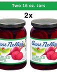 Aunt Nellies Sliced Pickled Beets  Tangy Earthy Sweet and Delicious  Deep Vibrant Ruby RedPurple  Grown  Made in USA  Smoothies Salads Side Dishes  16 oz glass jars Pack of 2