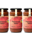 Delicious  Sons  Organic Italian Puttanesca Tomato Pasta Sauce 1870 oz Pack of 3  NonGMO  Glutenfree  Keto and Paleo  No Added Sugars