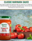 Walden Farms Tomato Basil Marinara Sauce 12 oz Jar Pack of 2  Sweet and Smooth Fresh Herbs and Spices Vegan Kosher and Keto Friendly 0g Net Carbs  Great for Bread Chicken Parmigiana and More