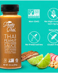 Pretty Thai Drunken Noodle Bundle 4 Pack  Thai Peanut Sauce Pat Thai Thai Chili Powder  Low Sodium Seasoning Salt Delicious Umami Meat Marinades Vegan Gluten Free  Non GMO  No Additives