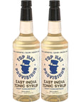 Top Hat East India Quinine Tonic Syrup  Compatible with SodaStream  Tonic Syrup for Homemade Tonics  Cocktail Syrup for Tonic Club  Just add Club Soda  2 pack 32oz Bottle