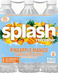 Splash Refresher Pineapple Mango Flavor Water Beverage 169 Fl Oz Plastic Bottle Pack of 6