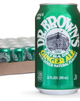 Dr Browns Ginger Ale Soda  A New York Original  24 Cans of Refreshing Kosher Gourmet Soda Pop  Ginger Ale Soda  24 x 12 oz Cans