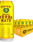 Guayakí Organic Yerba Mate Clean Energy Drink Alternative Orange Exuberance Flavor 155 Oz Pack of 12 150mg Natural Caffeine Smooth Energy  Focus