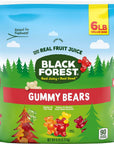 Black Forest Gummy Bears Candy, 6 Pound Bulk Bag