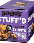 Bobos Stuffd Chocolate Almond Butter Oat Bar Non GMO 25 Ounces Pack Of 12