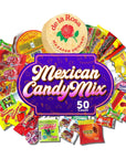 Mexican Candy Mix 50 Count Variety Of Best Sellers Dulces Mexicanos Includes Mazapan Obleas Vero Mango Pelon Pulparindo Rellerindo etc