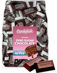 Hershey Zero Sugar Milk Chocolate Candy Bars  Approx 45 Pieces Bulk Pack