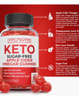 Sugar-Free Keto ACV Gummies for Weight Loss - Apple Cider Vinegar Keto ACV Gummies Formulated with 750MG ACV Per Serving - Supports Digestion, Advanced Weight Loss, Detox & Cleansing - 60 Gummies