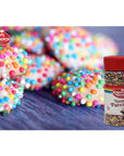 Baker's Choice Rainbow NonPareils Sprinkles - Cake Sprinkles and Toppings - Non Pareil Sprinkles - Gluten Free - Dairy Free - Kosher - 4 oz., Multicolored