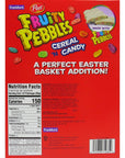 Fruity Pebbles Cereal N Candy Bunny Shaped Easter Bar King Size White Chocolate Rabbit Candies for Kids Basket Stuffer 5 Ounce