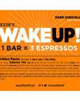 WAKE UP Caffeinated Chocolate Protein Bars Gluten Free Vegan 350mg of Caffeine Energy Kosher to help Boost Focus and Clarity 1 Bar  3 Espressos 6 Pack