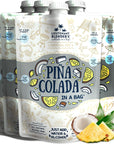 Lt Blenders Pina Colada in a Bag  Pina Colada Drink Mix  Each Bag Makes 12 Gallon of Slushie Pina Colada Mix  Cocktail Mix  Make a Cocktail Wine Slushie or Mocktail  Pack of 4