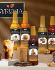 Syruvia Coffee Syrup Variety Pack  Peanut Butter Cup  Smores GlutenFree Kosher 254 fl oz Bottles  Enhance Your Coffee Experience with Premium Flavoring Syrups