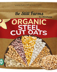 Steel Cut Oats Organic Oatmeal Bulk 48 lb  Irish Oatmeal Cut Oat Groats by Be Still Farms  100 Whole Grain  High Protein Cereal  USDA Certified  USA Grown  Vegan  NonGMO  Sugar Free