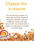 Grandy Organics Honey Nut Granola 10 Pound Bulk Bag Certified Organic Gluten Free NonGMO Kosher Plant Based Protein Granola