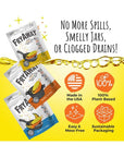 FryAway Deep Fry Cooking Oil Solidifier, Solidifies up to 16 Cups - Plant-Based Fry Away Powder, Hardener that Turns Used Oil to Hard Oil and Organic Waste - Easy to Use, Made in the USA