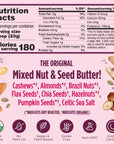 Organic Power Fuel Crunchy Nut Butter by NuttZo | 7 Nuts & Seeds Blend, Paleo, Non-GMO, Gluten-Free, Vegan, Kosher | 1g Sugar, 6g Protein | 26oz Jar