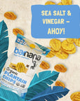 Barnana - Organic Plantain Chips, Salt & Vinegar, Healthy Snack Made With 100% Coconut Oil, Non-GMO, Potato Chip Alternative, Low Sugar, Paleo, Grain-Free Chips, Vegan, USDA Organic (5 oz, 6-Pack)