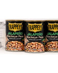 Trappeys Bacon Flavored Blackeyed Peas with Jalapenos 15 Ounce Cans Pack of 3 Bundled with a JFS Recipe Card