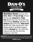 Dan-O’s Seasoning Crunchy | Large Bottle | 1 Pack (20 oz)