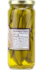 Amish Wedding Foods Pickled Mild Okra 16 oz Glass Jar