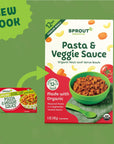 Sprout Organic Baby Food, Toddler Meals, Macaroni Pasta with Vegetarian Tomato Sauce, 5 Oz Bowl (8 Count)