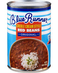 Blue Runner Creole Cream Style Red Beans 1 Pound Pack of 6  Easy Heat and Serve for Delicious Meals  Authentic New Orleans Flavor