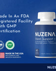 Nuzena Eye Vitamin and Mineral Supplement, Made in USA, Supports Eye Health with Lutein & Zeaxanthin, Zinc, Vitamin E and C, Eye Supplement for Adults, Pack of 60 Capsules (1 Month Supply)