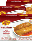 Kosher Beef Stuffed Cabbage Rolls MRE Meat Meals Ready to Eat Gluten Free 3 Pack Prepared Entree Fully Cooked Shelf Stable Microwave Dinner  Travel Military Camping Emergency Survival Food