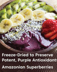 Wilderness Poets Organic Freeze Dried Acai Powder 16 Ounce  1 LB