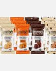 Emmys Organics Coconut Cookies  Variety Pack 15 oz Pack of 12 Dark Cocao Peanut Butter Vanilla Bean Chocolate Chip