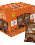 Sheila G's Brownie Brittle - Original Chocolate Chip Thin and Crispy Sweet Snacks (Pack of 20, 1 oz), Rich Gourmet Brownie Bites Dessert