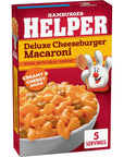 Hamburger Helper Pasta Deluxe Cheeseburger Macaroni 55 Ounces 12 per Case